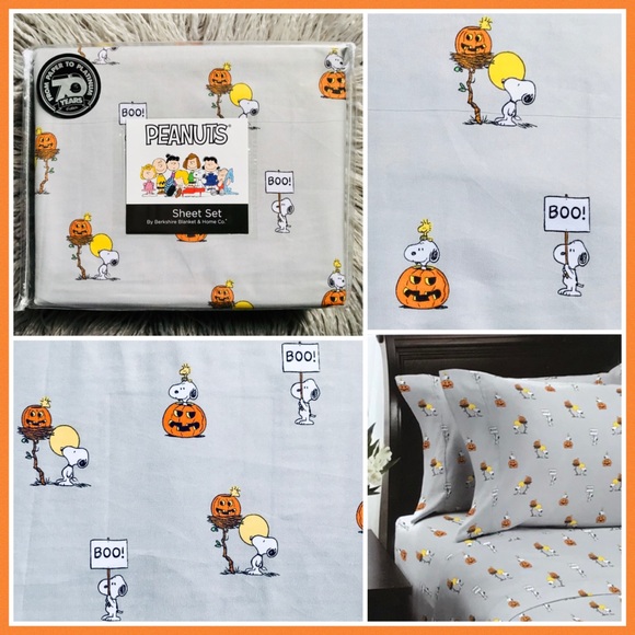 Berkshire Peanuts Snoopy Great Pumpkin Full Sheets - Picture 11 of 11